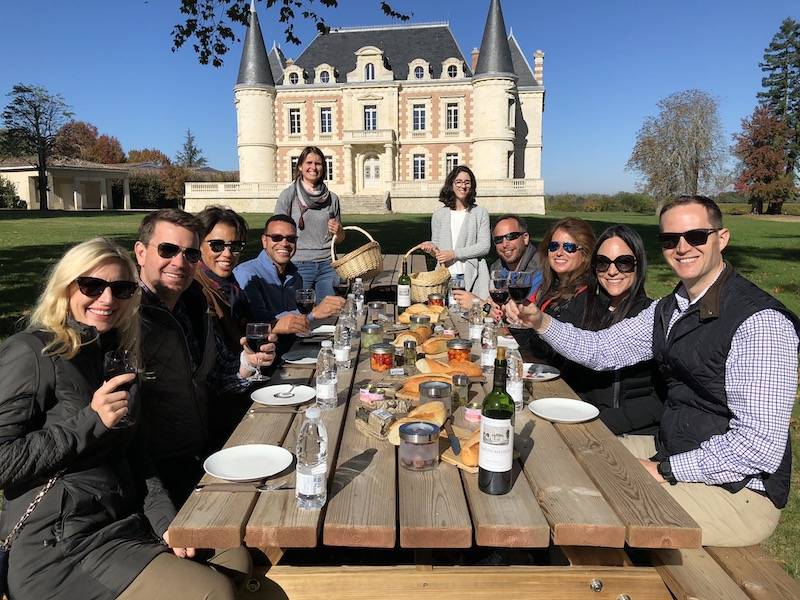 Group tour lunch at Lamothe Bergeron